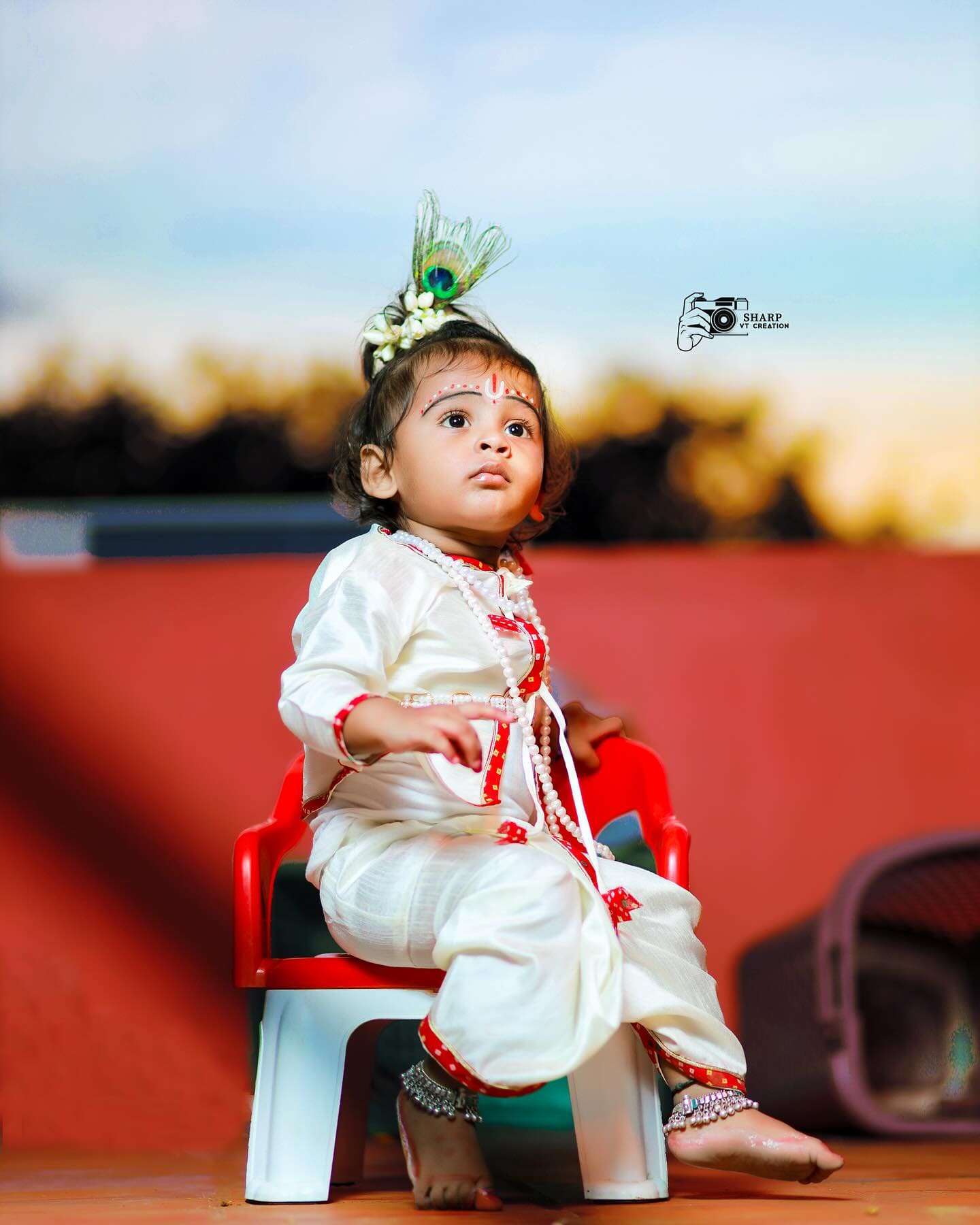 Baby Krishna themed photography