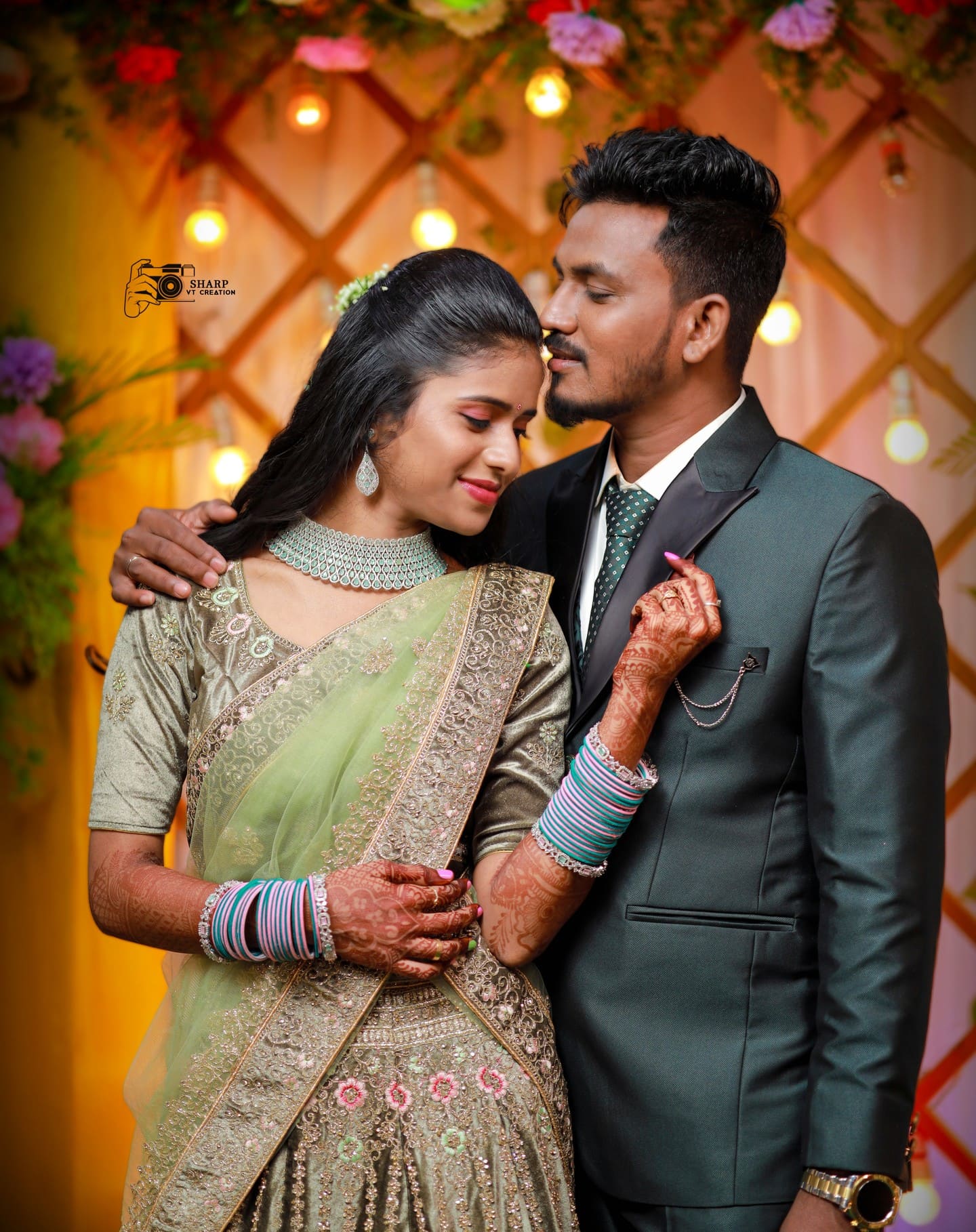 Elegant couple wedding photography