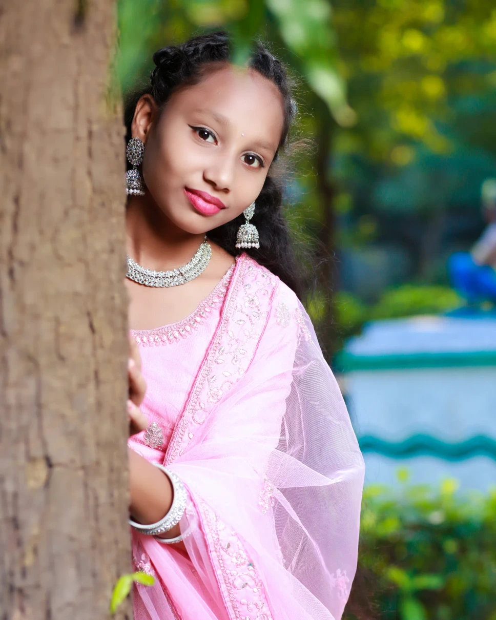 Traditional young girl portrait photography